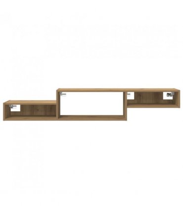 vidaXL Wall-mounted TV Cabinet Wall-Mounted Artisan Oak — V0672203763