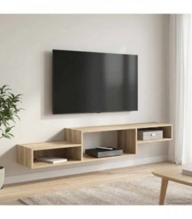 vidaXL Wall-mounted TV Cabinet Wall-Mounted Sonoma Oak — V0672203764