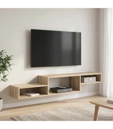vidaXL Wall-mounted TV Cabinet Wall-Mounted Sonoma Oak — V0672203764