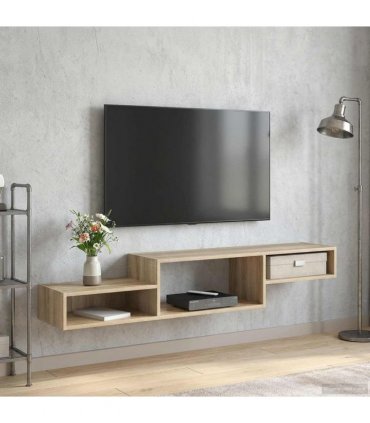 vidaXL Wall-mounted TV Cabinet Wall-Mounted Sonoma Oak — V0672203764