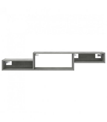 vidaXL Wall-mounted TV Cabinet Wall-Mounted Concrete Grey — V0672203765