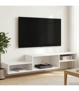 vidaXL Wall-mounted TV Cabinet Wall-Mounted White 150 x 28 x 26 cm