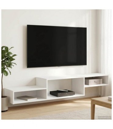 vidaXL Wall-mounted TV Cabinet Wall-Mounted White 150 x 28 x 26 cm