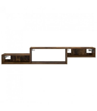 vidaXL Wall-mounted TV Cabinet Wall-Mounted Smoked Oak — V0672203767