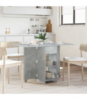 vidaXL Dinning Table 115 x 70 x 75 cm Engineered Wood Concrete Grey