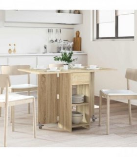 vidaXL Dinning Table 115 x 70 x 75 cm Engineered Wood Sonoma Oak