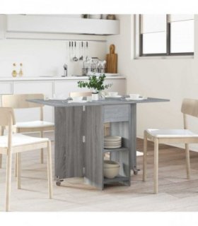 vidaXL Dinning Table 115 x 70 x 75 cm Engineered Wood Grey Sonoma