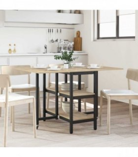 vidaXL Dinning Table 122 x 80 x 76.5 cm Engineered Wood Sonoma Oak