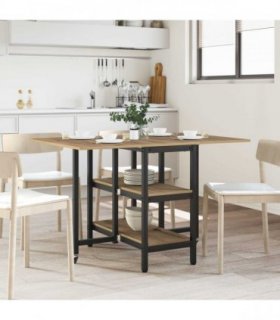 vidaXL Dinning Table 122 x 80 x 76.5 cm Engineered Wood Artisan Oak