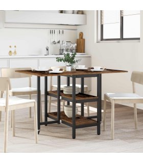 vidaXL Dinning Table 122 x 80 x 76.5 cm Engineered Wood Old Wood