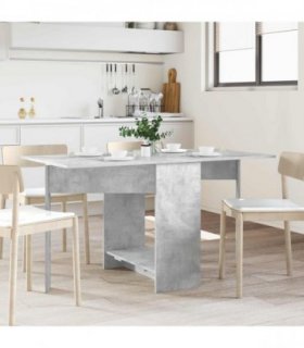 vidaXL Dinning Table 138 x 70 x 73.5 cm Engineered Wood Concrete Grey
