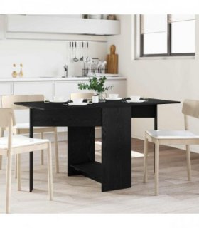 vidaXL Dinning Table 138 x 70 x 73.5 cm Engineered Wood Black Oak