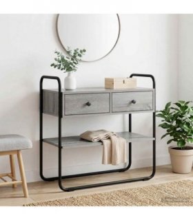 vidaXL Console Table Grey Sonoma 80 x 40 x 75 cm Engineered Wood