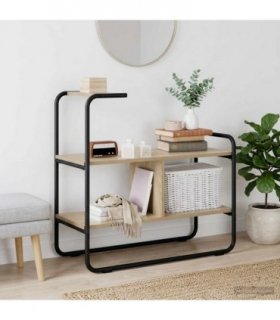 vidaXL Console Table Sonoma Oak 80 x 35 x 75 cm Engineered Wood