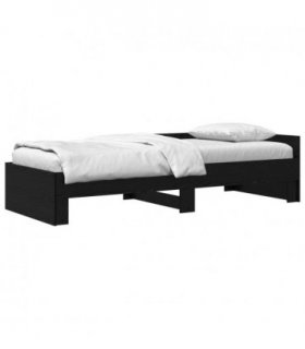 vidaXL Bed Frame with Headboard Black Oak 80 x 200 cm Engineered Wood — V0672204222