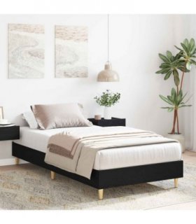 vidaXL Bed Frame Black Oak 80 x 200 cm Engineered Wood