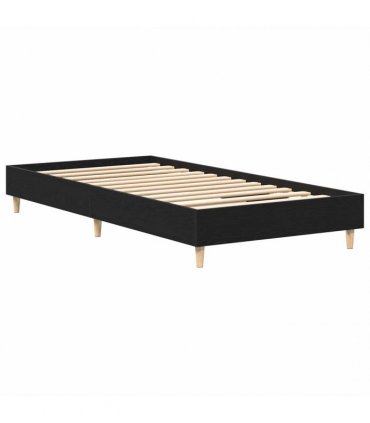 vidaXL Bed Frame Black Oak 80 x 200 cm Engineered Wood