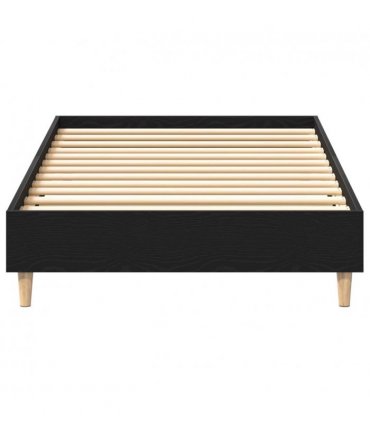 vidaXL Bed Frame Black Oak 80 x 200 cm Engineered Wood