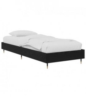 vidaXL Bed Frame Black Oak 80 x 200 cm Engineered Wood — V0672204249