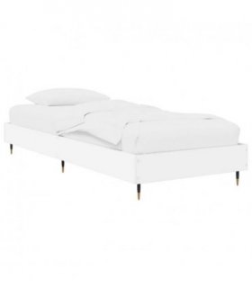 vidaXL Bed Frame White 80 x 200 cm Engineered Wood