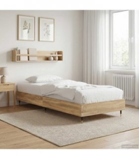 vidaXL Bed Frame Sonoma Oak 80 x 200 cm Engineered Wood