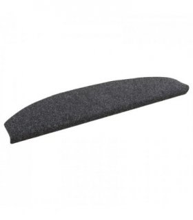 vidaXL Self-adhesive Stair Mats 15 pcs Dark Grey 80 x 24.5 x 3.5 cm