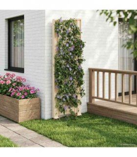 vidaXL Trellis with Spike White 43 x 6 x 165 cm PP