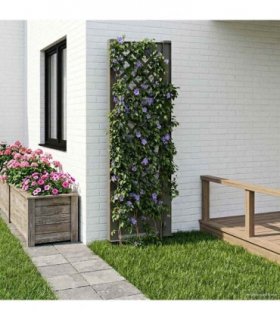 vidaXL Trellis with Spike Grey 43 x 6 x 165 cm PP