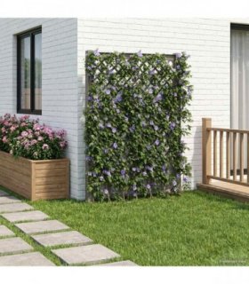 vidaXL Trellis with Spike Grey 99 x 6 x 165 cm PP