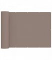 vidaXL Balcony Privacy Screen 200 x 400 cm Fabric with PU Coated Taupe