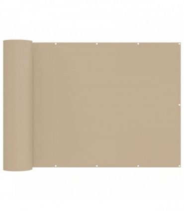 vidaXL Balcony Privacy Screen 150 x 300 cm Fabric with PU Coated Beige