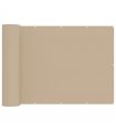 vidaXL Balcony Privacy Screen 150 x 300 cm Fabric with PU Coated Beige