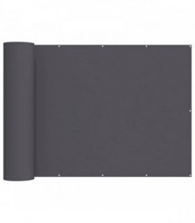 vidaXL Balcony Privacy Screen 150 x 400 cm Fabric with PU Coated — Colour: Anthracite