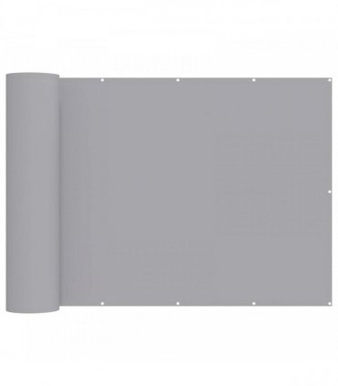 vidaXL Balcony Privacy Screen 150 x 600 cm Fabric with PU Coated — Colour: Light grey