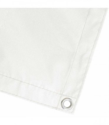 vidaXL Balcony Privacy Screen 150 x 500 cm Fabric with PU Coated White