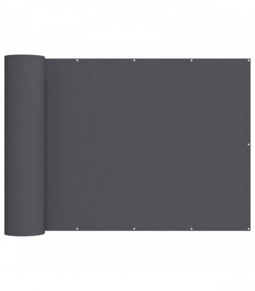 vidaXL Balcony Privacy Screen 150 x 500 cm Fabric with PU Coated — Colour: Anthracite