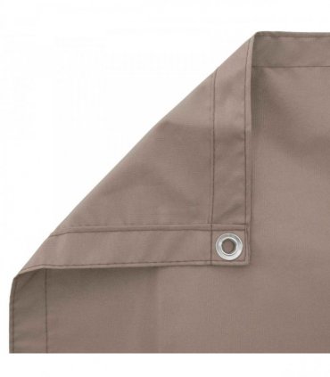 vidaXL Balcony Privacy Screen 150 x 400 cm Fabric with PU Coated Taupe