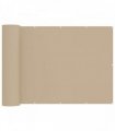 vidaXL Balcony Privacy Screen 150 x 500 cm Fabric with PU Coated Beige