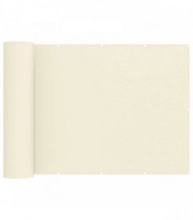 vidaXL Balcony Privacy Screen 180 x 500 cm Fabric with PU Coated Cream