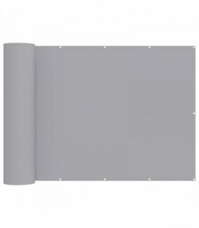 vidaXL Balcony Privacy Screen 150 x 300 cm Fabric with PU Coated — Colour: Light grey