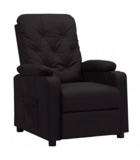 vidaXL Recliner Chair Black Faux Leather — V0672209122