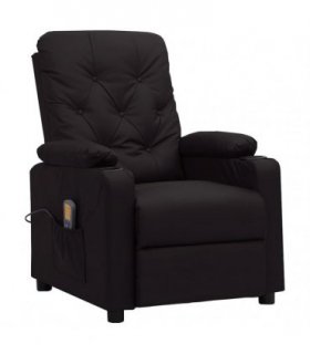 vidaXL Massage Chair Black Faux Leather — V0672209125