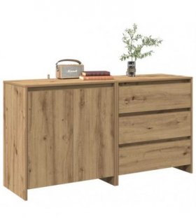 vidaXL 2 Piece Sideboard Artisan Oak Engineered Wood