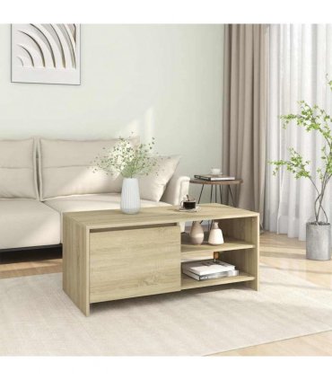 vidaXL Coffee Table Sonoma Oak 102x50x45 cm Engineered Wood