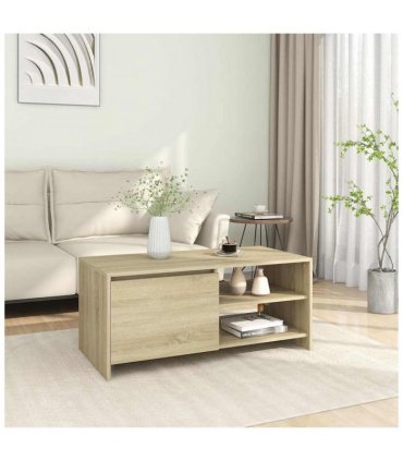 vidaXL Coffee Table Sonoma Oak 102x50x45 cm Engineered Wood