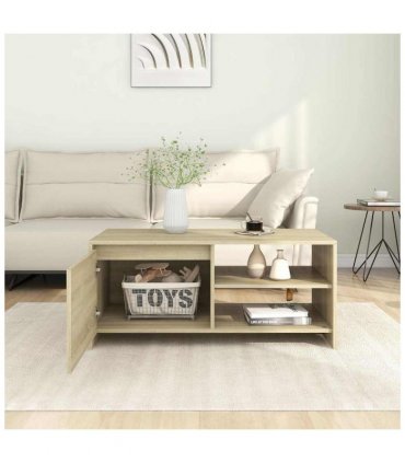 vidaXL Coffee Table Sonoma Oak 102x50x45 cm Engineered Wood