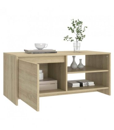 vidaXL Coffee Table Sonoma Oak 102x50x45 cm Engineered Wood