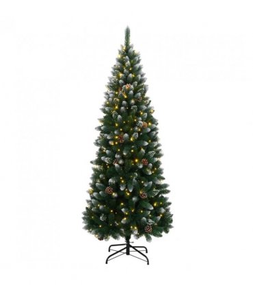vidaXL Artificial Christmas Tree 300 LEDs 210 cm — Model: with leds