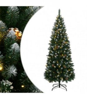 vidaXL Artificial Christmas Tree 300 LEDs 240 cm — Model: with leds