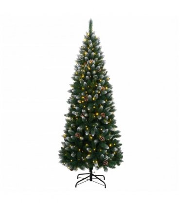 vidaXL Artificial Christmas Tree 300 LEDs 240 cm — Model: with leds